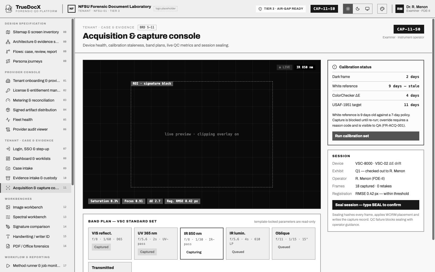 Calibrated capture (CAP-11)